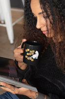 Coffee mug for cat lovers and word game lovers with scrabble tiles