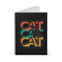 Cat Cat Cat Funny Cute Spiral Notebook - Ruled Line