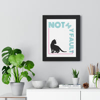 Vintage retro poster with kitten silhouette