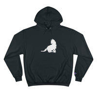 Digital glitch white kitten champion sweatshirt