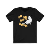 Cat shirt scrabble letters