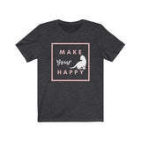 cute cat t-shirt- pink box white kitten