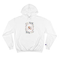 champion sweatshirt hoodie with cat in flower frame for cat lovers