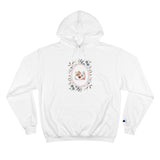 champion sweatshirt hoodie with cat in flower frame for cat lovers