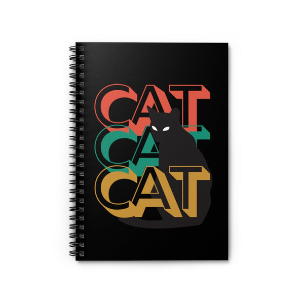 Cat Cat Cat Funny Cute Spiral Notebook - Ruled Line