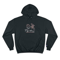 Cat theme design champion hoodie