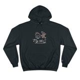 Cat theme design champion hoodie