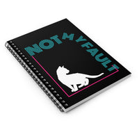 Cute notebook with cat artwork