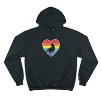 pride month pride week champion hoodie with heart shaped design 