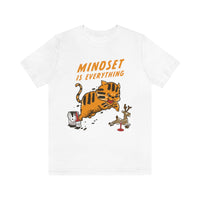 Graphic cat t-shirt, kitten painted like tiger cub