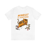 Graphic cat t-shirt, kitten painted like tiger cub