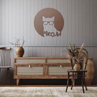Metal Wall art for home decor perfect for cat lovers