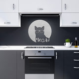Cat with glasses unique wall art gift idea for cat lovers and art lovers