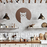 Metal Wall Art | Cat Wearing Glasses