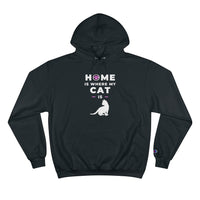 cat themed sweatshirt hoodie champion brand