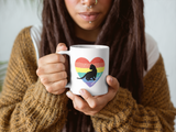 #pride week cat coffee mug kitten silhouette