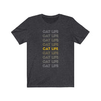 Cat shirt with cat life text