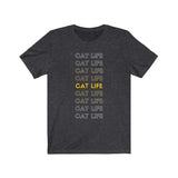 Cat shirt with cat life text