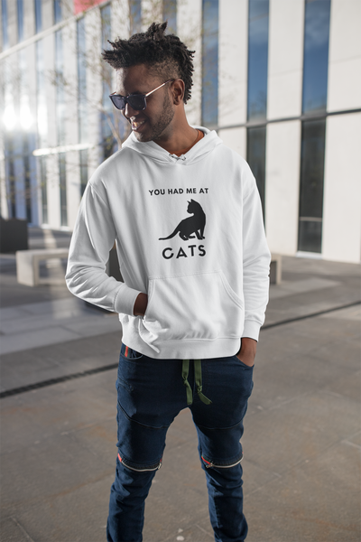 You Had Me At Cats Funny Cute Unisex Champion Hoodie