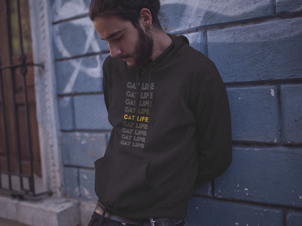 Cat Life Funny Cute Unisex Champion Hoodie