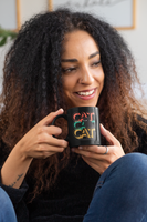 Cool mug for coffee with puma panther leopard silhouette