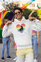 cat design hoodie fun lgbtq pride parade apparel