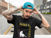 Guy wearing a cool graphic cat t-shirt